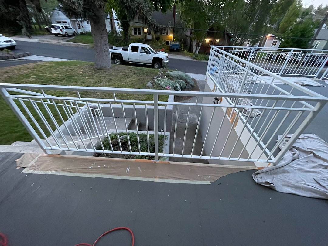 Metal Fence Painting in Pullman, WA